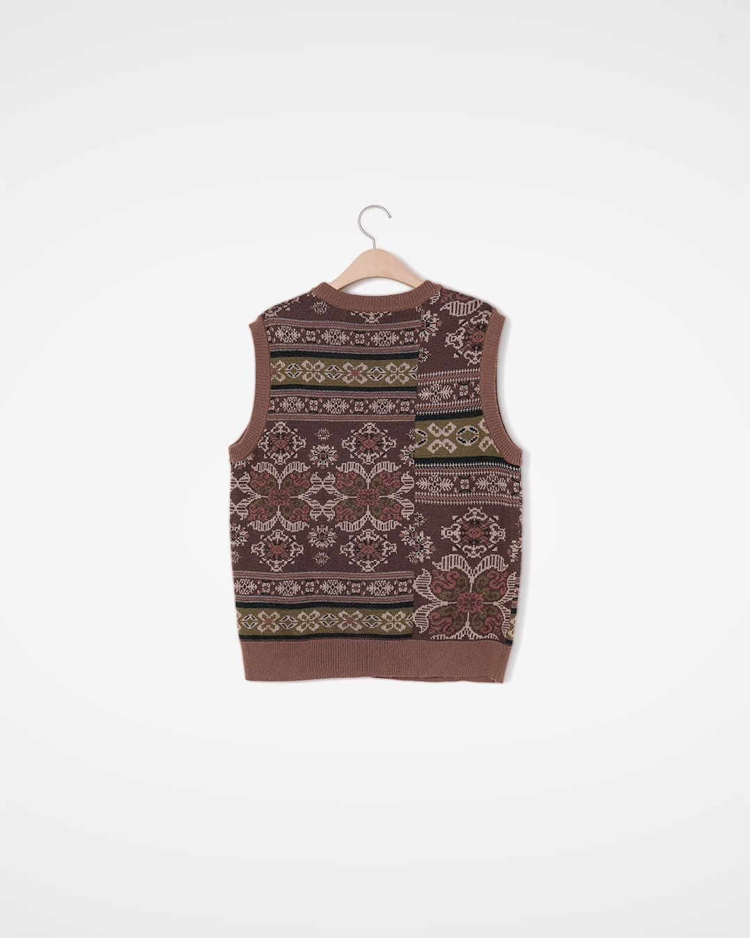 Vintage Jacquard Knit Vest 제품 사진 4