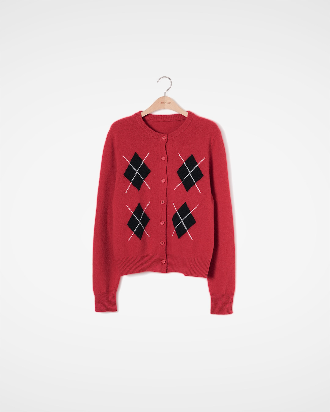 Diamond Motif Cardigan 제품 사진 1