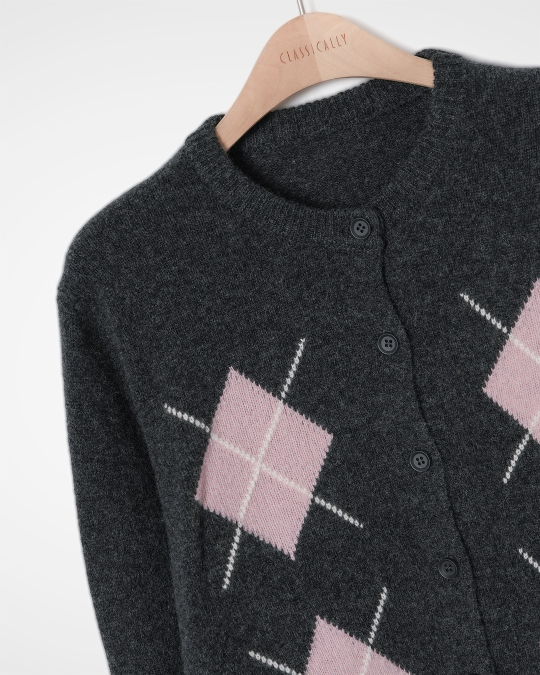 Diamond Motif Cardigan 제품 사진 7