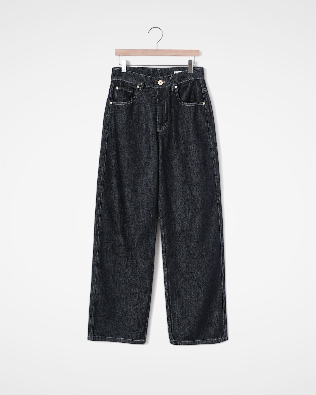 Wide Leg Dark Denim Jeans 제품 사진 1