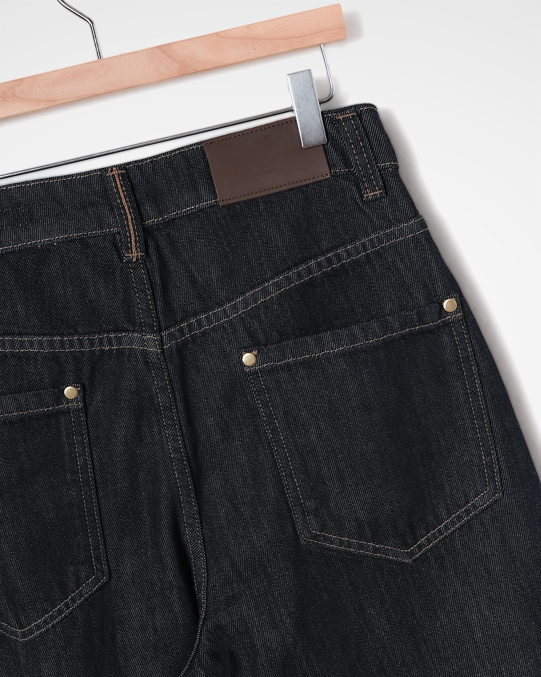Wide Leg Dark Denim Jeans 제품 사진 4