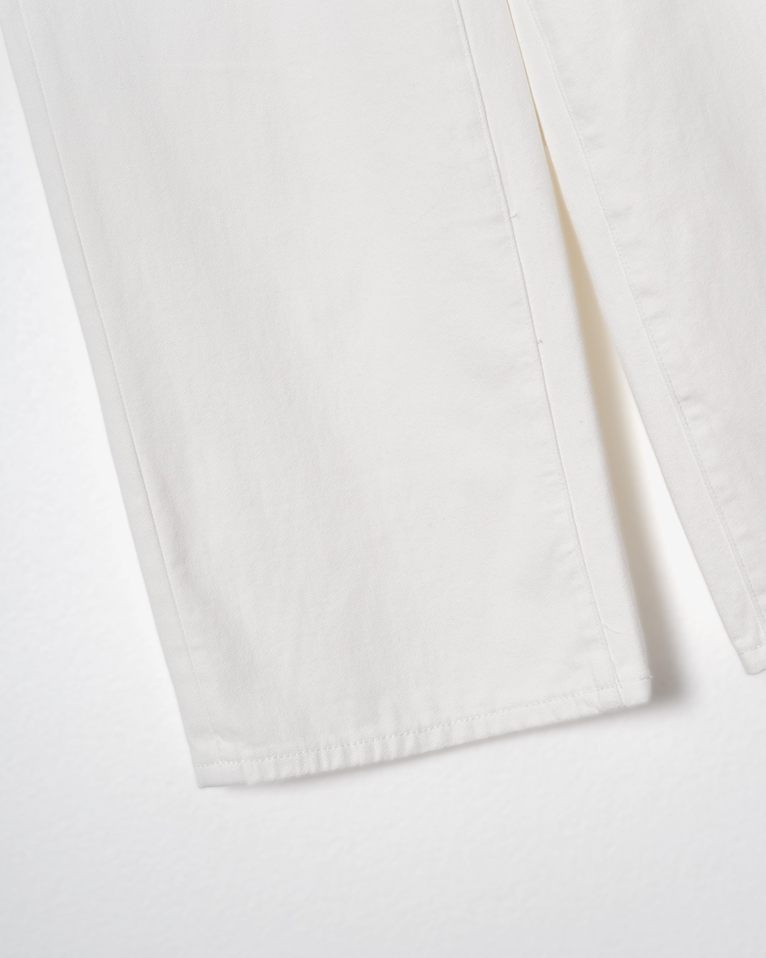 Pure White Long Straight Jeans 제품 사진 5
