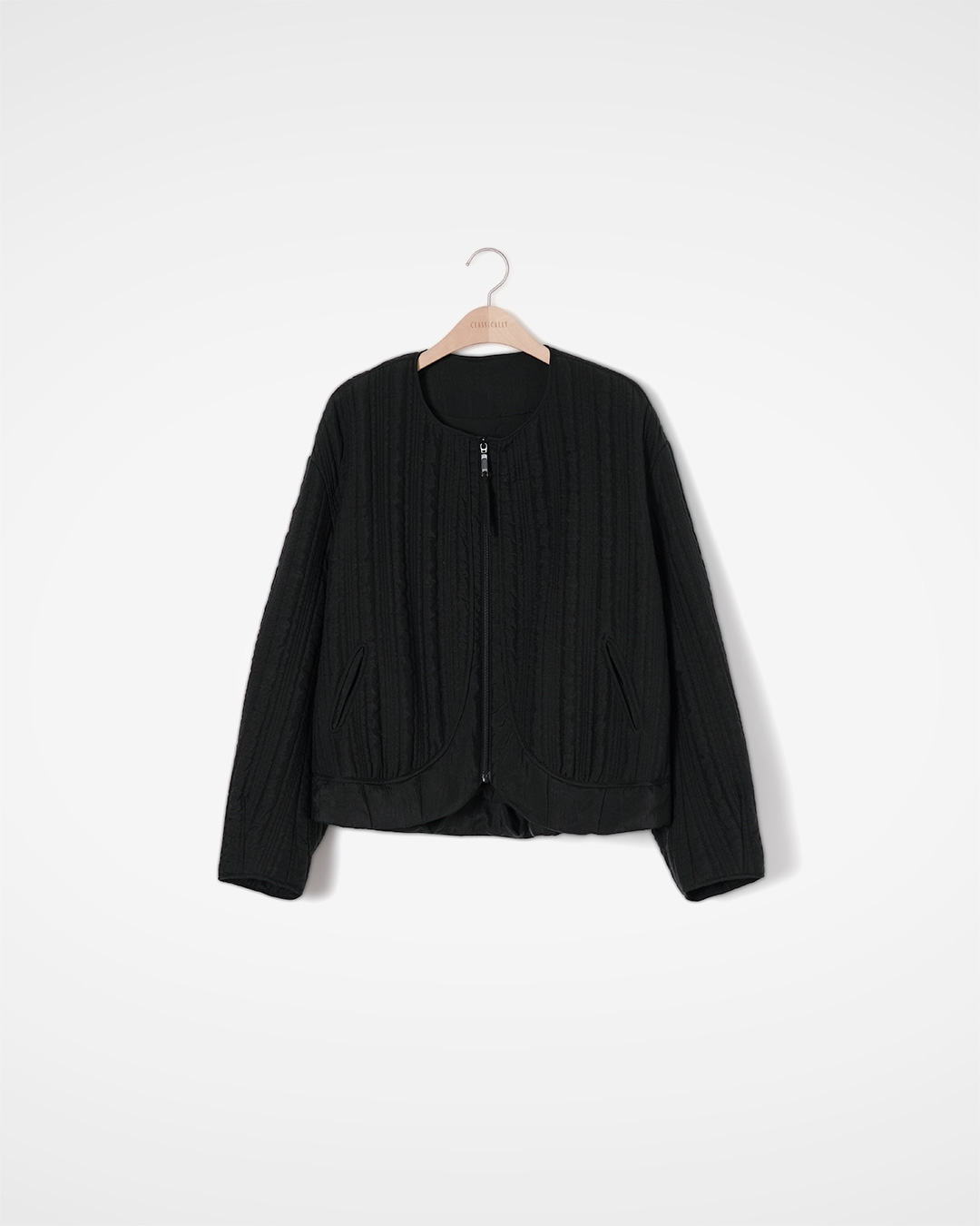 Vertical Quilted Zip Jacket 제품 사진 1