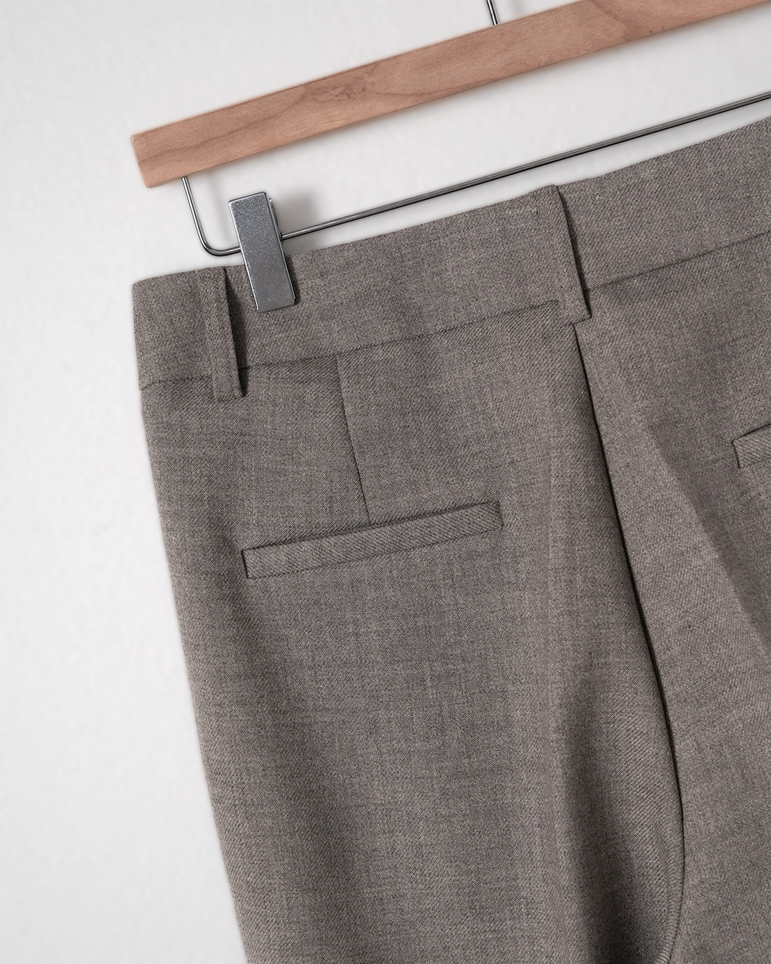 Wool Blend Double Pleat Wide Pants 상품 사진