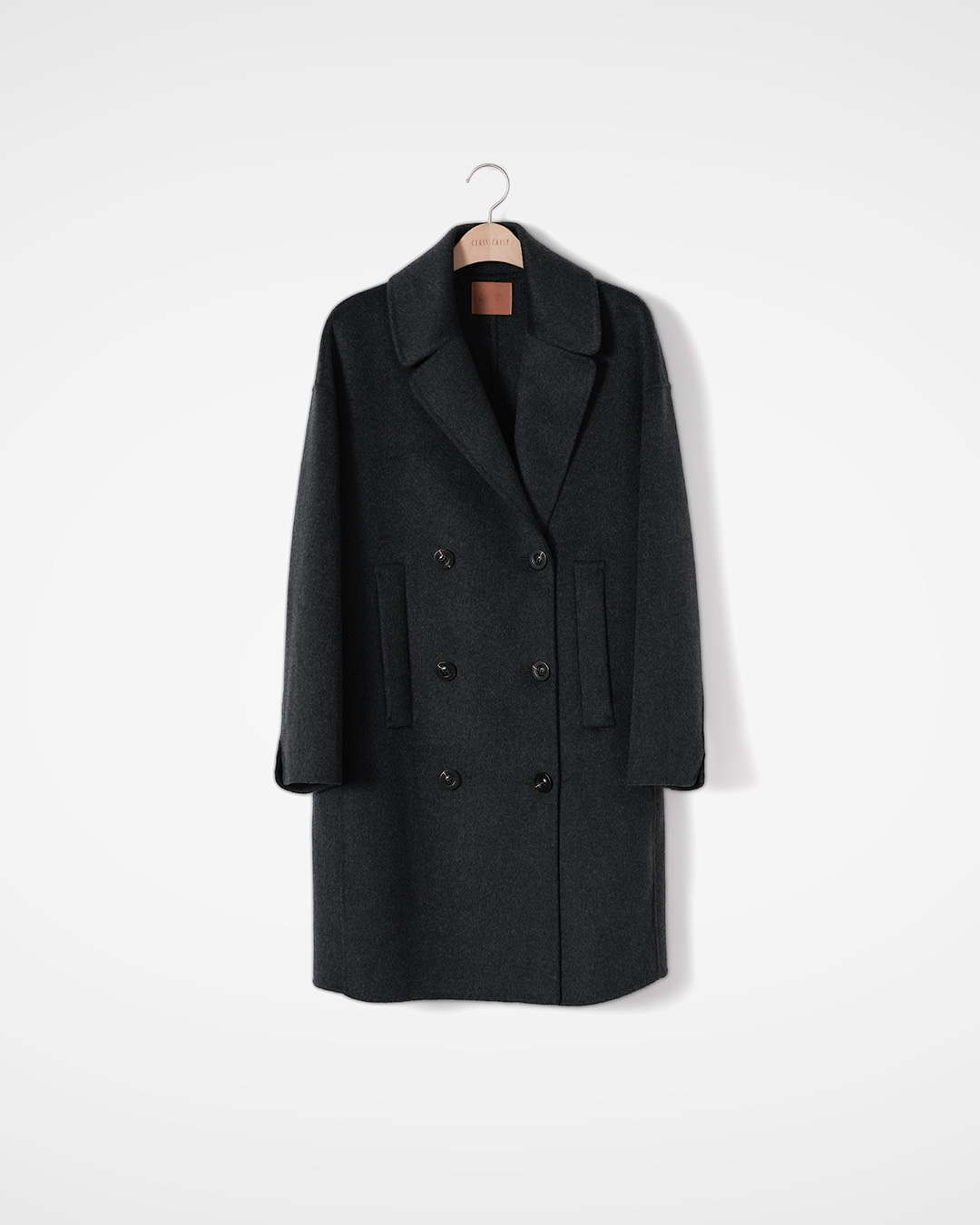 Cashmere Wool Double Breasted Coat 상품 사진
