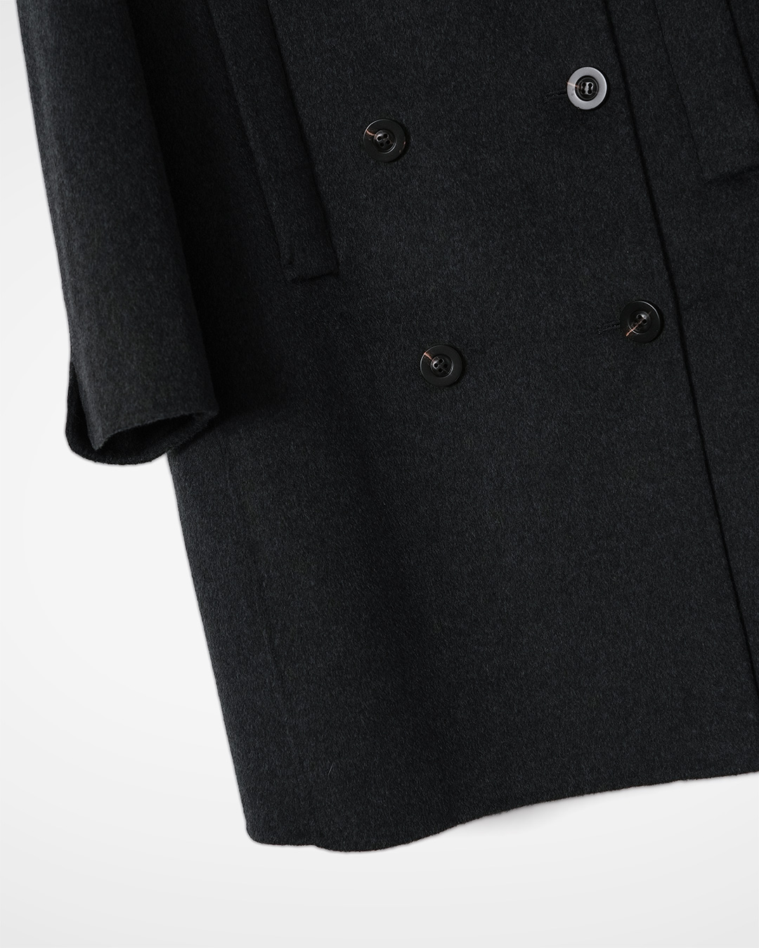 Cashmere Wool Double Breasted Coat 상품 사진