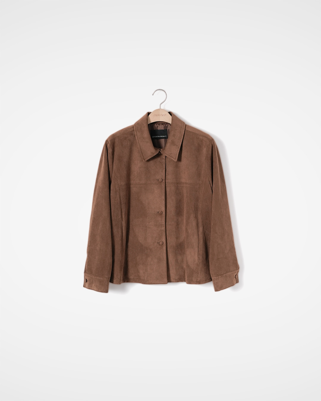 Faux Suede Gathered Jacket 상품 사진