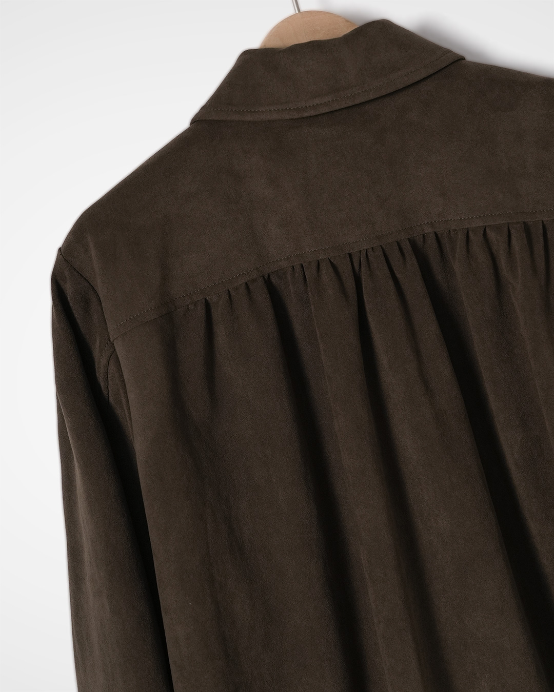 Faux Suede Gathered Jacket 상품 사진